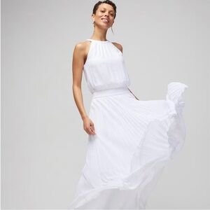 White House Black Market White Maxi Dress